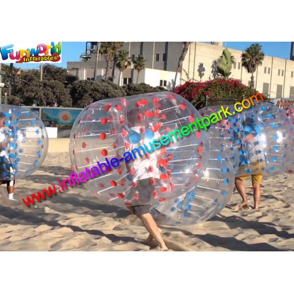 Colorful TPU Inflatable Bumper Ball , Zorb Bubble Soccer Ball For Humans