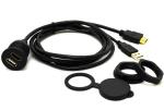 Durable Car Dashboard USB Extension Cord Compatible With Various Vehicles