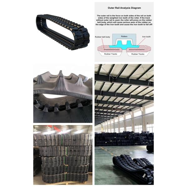 Mini Excavator Rubber Track Undercarriage Parts For Small Diggers
