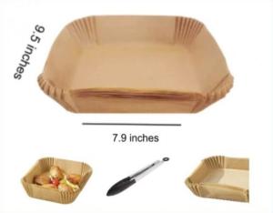 Air Fryer Disposable Paper Liners Non Stick Square Baking Parchment Paper Liner