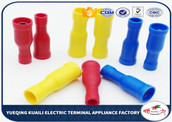 Quality FRD1.25 - 156 PVC insulating Wire Connectors Terminals Plug / Bullet Type Tinned Surface for sale