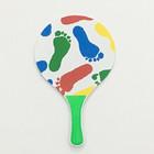 Quality Polyester Wood Beach Racket Customized 38x24cm PU Wooden Beach Rackets for sale