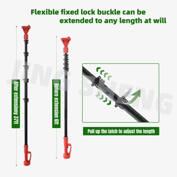 50ft Telescopic Electric Pole Chain Saw For Commercial Landscaping Battery Powered 2-Year Warranty