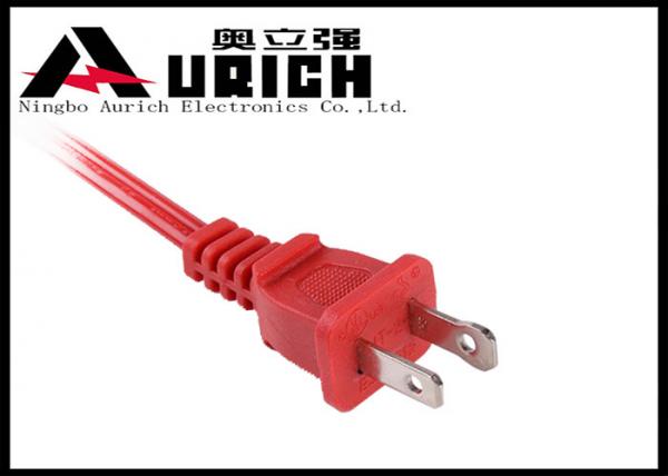 Quality NISPT-2 18 / 16AWG Universal Power Cord 2 Prong UL Approved For Appliance for sale
