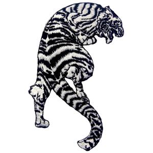 Buy cheap 120D Laser Cut 100% Embroidered Tiger Iron On Patch product