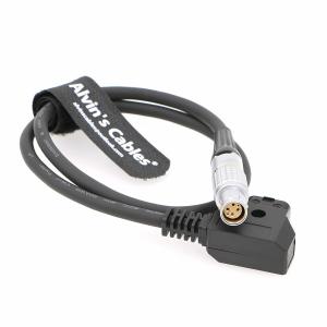 Flexible Thin Red Epic Scarlet Power Cable D-Tap To Right Angle 1B 6 Pin Female