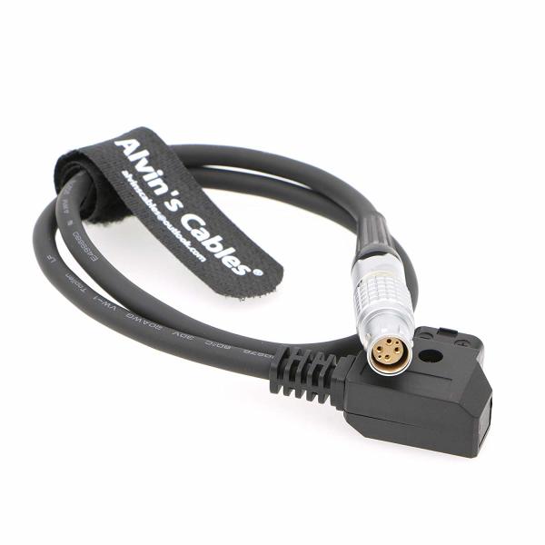 Quality Flexible Thin Red Epic Scarlet Power Cable D-Tap To Right Angle 1B 6 Pin Female for sale