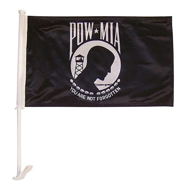 Quality Pow Flagolden car flags screen printed high quality for sale