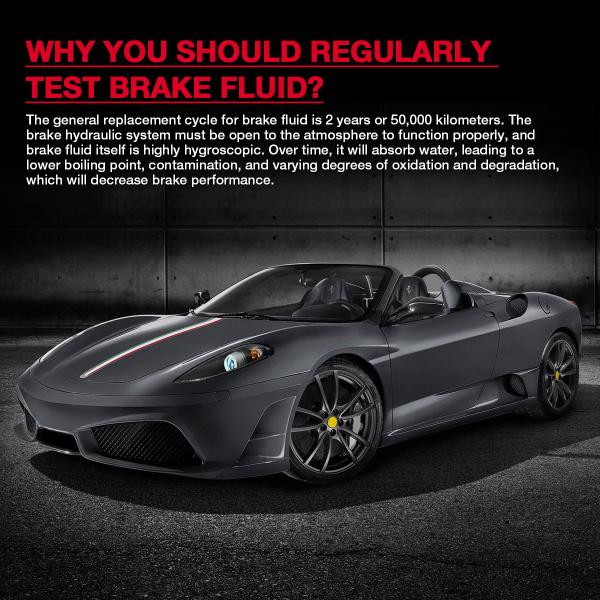 HT663L Brake Fluid Liquid Tester Brake Oil Detecting Pen Automobile Brake Fluid Content Detector