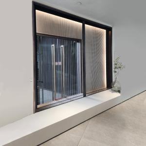 Pleated Mesh Retractable Mosquito Sliding Screen Door H6