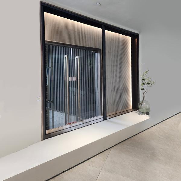 Quality Pleated Mesh Retractable Mosquito Sliding Screen Door H6 for sale