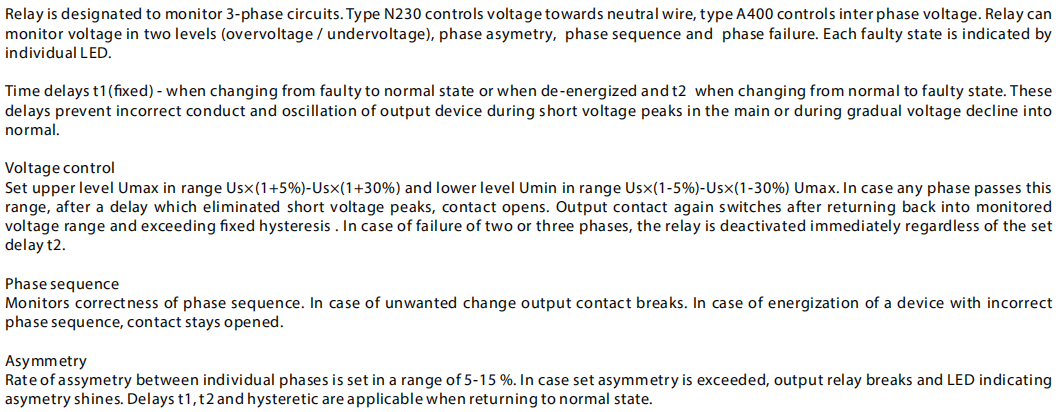 DV1-04 Programmable Voltage Relay Monitoring 3 Phase Voltage Monitor Relay Voltage Device