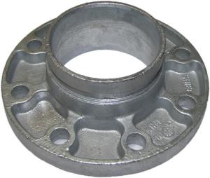 China Cast Ductile Iron Grooved Pipe Fittings Grooved Quick Flange Adaptor for PE PVC Pipe on sale