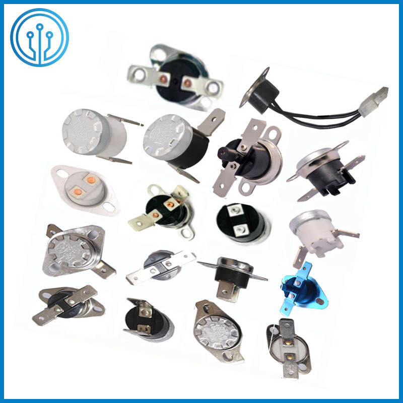 Auto Reset Single Pole Bimetal Disc Thermostat Bakelite Shell AC250V 60Hz