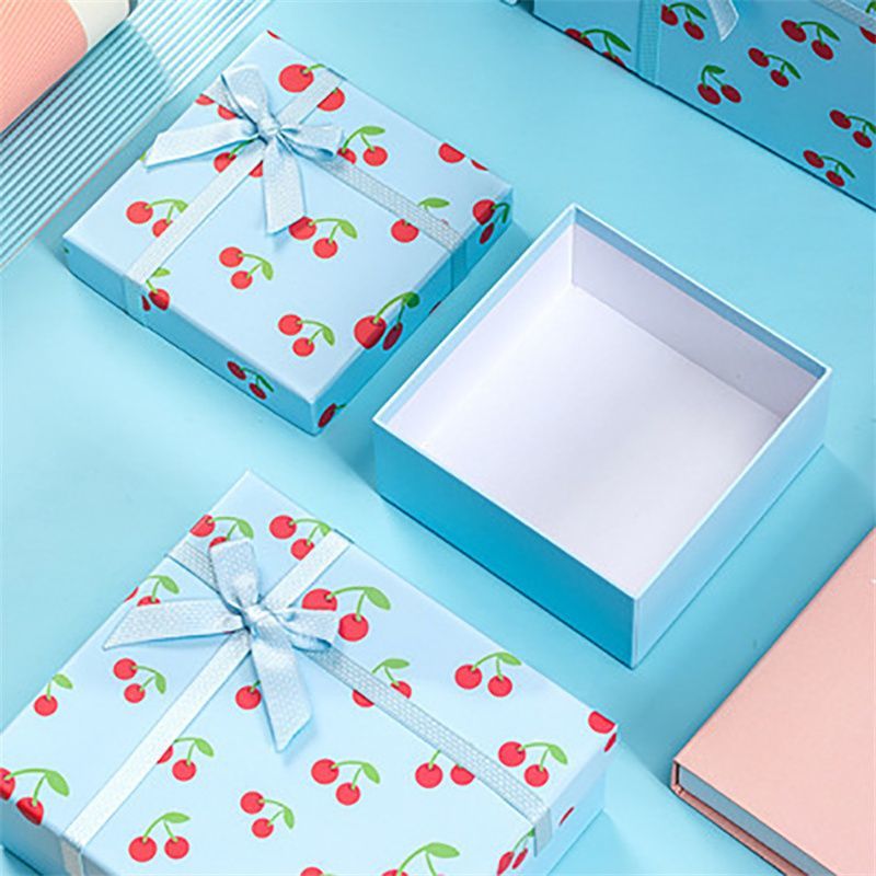 Rigid Lid and Base Gift Box Custom Logo Printed Paper Packaging Jewelry Jewellery Square Ring Necklace Gift Box with Foam Insert