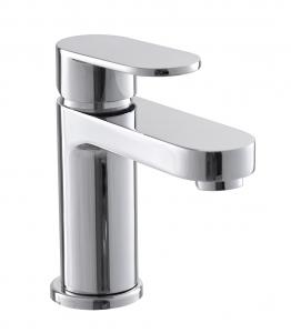 China Contemporary Basin Mixer Tap Faucet Polished Chrome Finish For Bathroom on sale