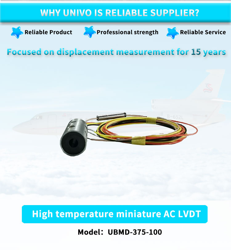 Highly Accurate UNIVO UBMD-375-100 AC Range 2.5mm Displacement Sensor for Industrial
