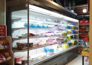 China R404a Open Air Display Fridge With Sanyo Scroll Compressor on sale