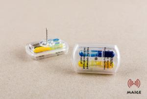 Grooved / Smooth Hard Tag Pin Plastic And Metal Material With Ink Tag