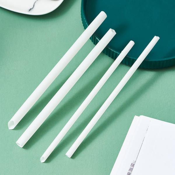 Customizable CPLA Compostable Straws 6*230mm Environmental Protection