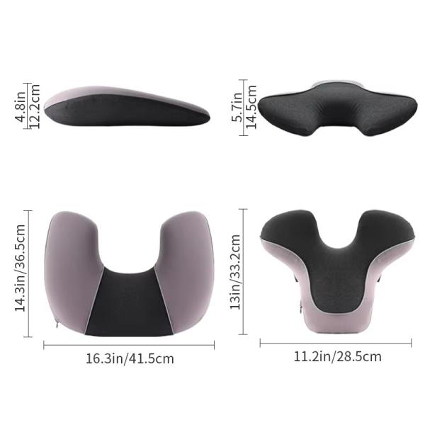 Quality Customized Memory Foam Seat Cushion Massage Orthopedic Back Support Cushion for sale