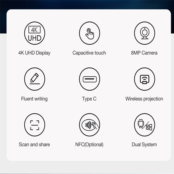 65INCH Lcd Capacitive Touchscreen Android 8.0 3+32GB Online Smart Board Free