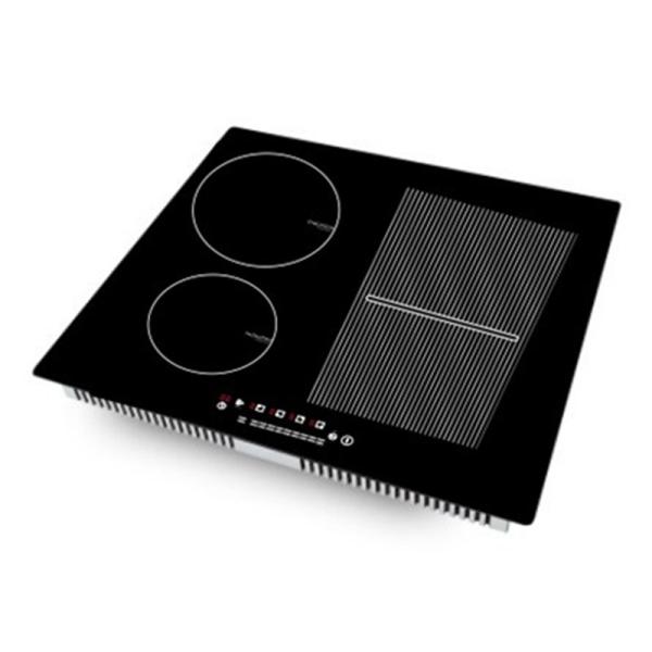 Quality 220V 7400W Flex Zone Four Burner Induction Cooktop for sale