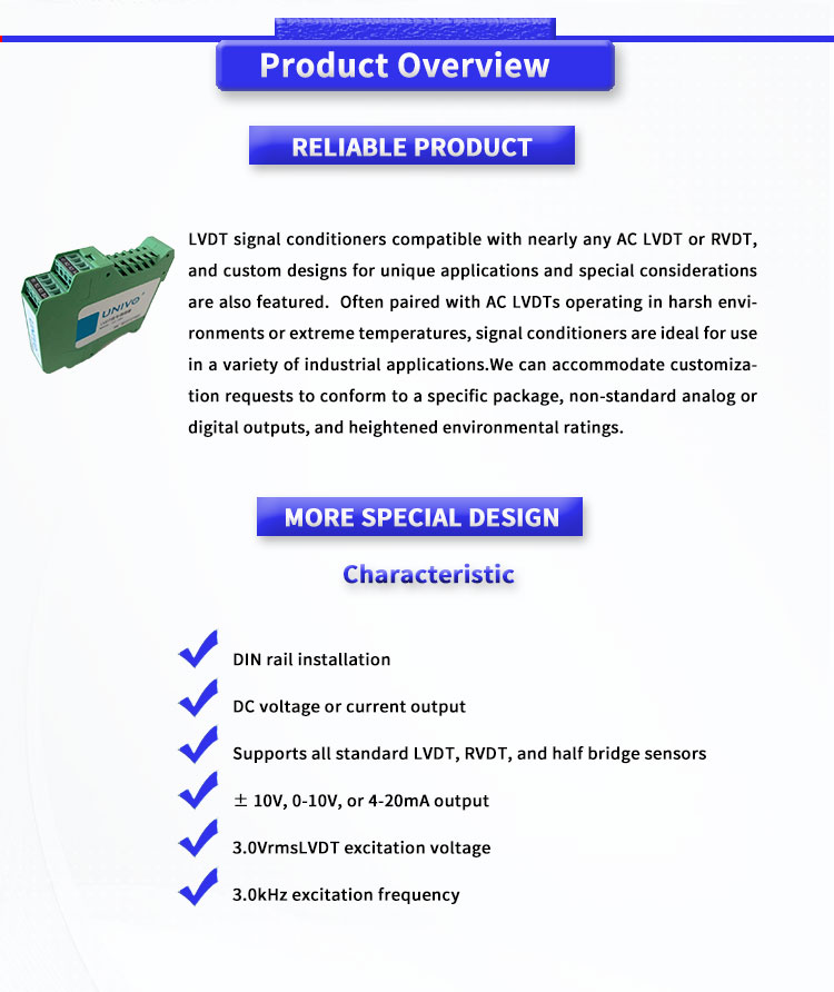 ULVC1000Y UNIVO Signal Converter Convert Sensor Signals to Standard Electrical Signals