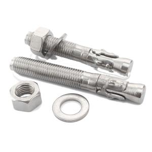 China Metric Silver M12*90 Carbon Steel Galvanized Wedge Anchor Bolt for Structural Support on sale