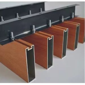 Buy cheap Indoor Aluminum Suspended Ceiling Fashion Aluminium Wood Grain Ceiling product