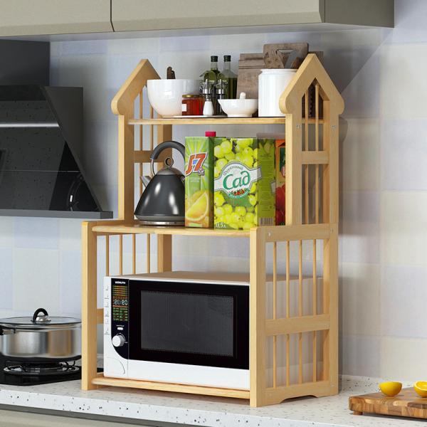 Quality ODM Kitchen Bakers Microwave Oven Shelf Rack Storage Assembled for sale