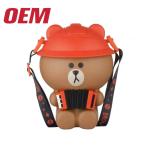 Custom Straw Cup Made Plastic Cartoon Popcorn Bucket Empty Car Function Storage