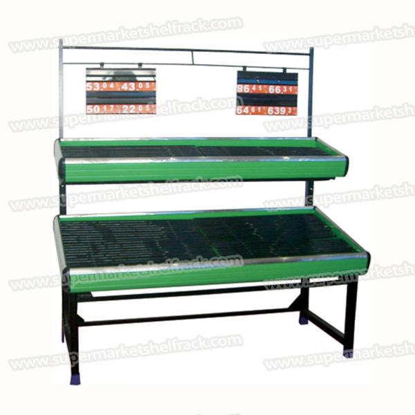 Quality 1200mm 400mm 50kgs Vegetable Fruit Display And Veg Display Stands for sale