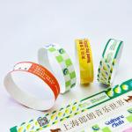 Waterproof and Bar Coding Tyvek Paper Event Wristbands Easy Identification for