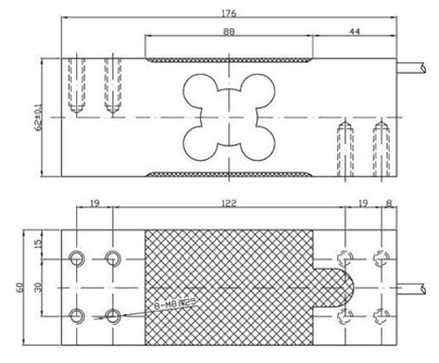 Single Point Load Cell IN-SP01 750kg IP68 C3 Platform bench Scale Aluminum Weight force Sensor 2.0 ±10%mV/V
