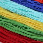 15mm Flat Waxed Polyester Cord Elastic Rope Cord Elastic Drawstring