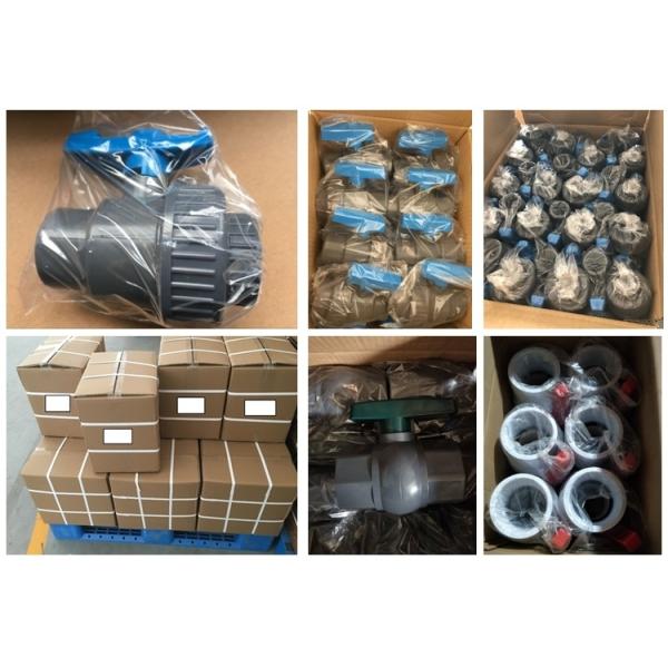 DIN/ANSI/JIS PVC Single Union Ball Valve with Blue Handle