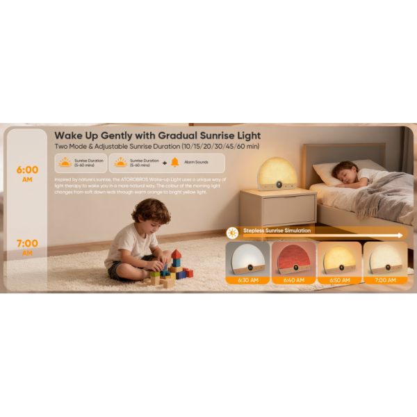 Wake-Up Light Therapy Lamp features and specifications