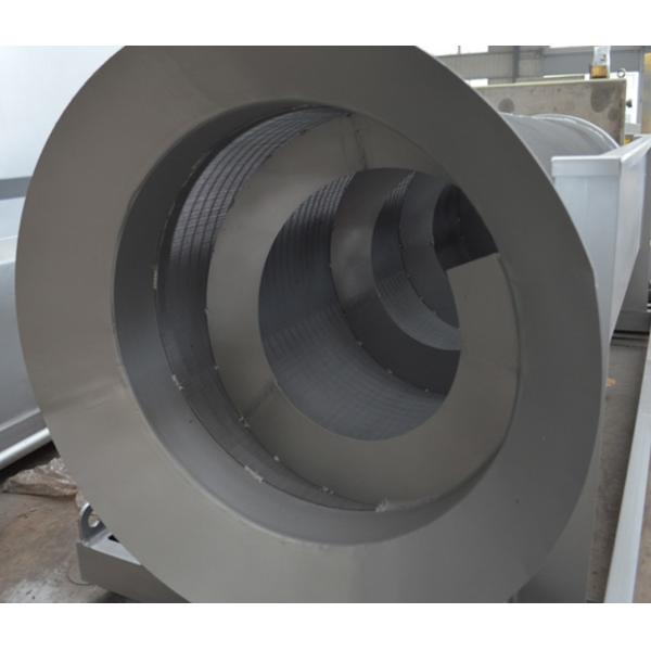 Filtering Mechanical Screen Wastewater , Rotary Drum Screen Internal Feed Customized