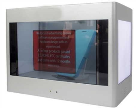 Indoor Transparent LCD Screen TFT Digital Signage Lcd Display 1920 * 1080 Resolution