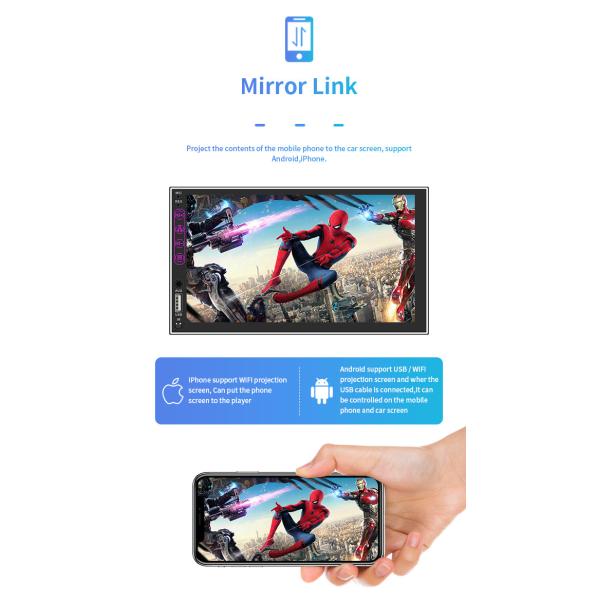 4 Core 7 Inch S-07A Automotive Tablet Mount WiFi 1G+16G