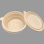 350ML Biodegradable Lunch Boxes With Lid Cornstarch Food Containers Odorless