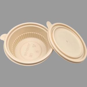 350ML Biodegradable Lunch Boxes With Lid  Cornstarch Food Containers Odorless