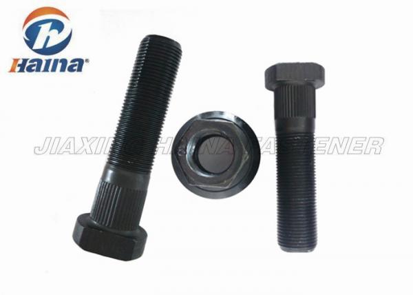 Quality Auto M22 Truck Front Wheel Hub Bolt with Black Phosphating for Scania for sale