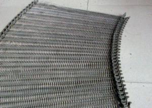 China Food Grade Chain Link Spiral Stainless Steel Wire Mesh Conveyor Belt 1.2m Width on sale