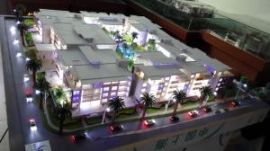 Architecture scale model with led light , 3d building model