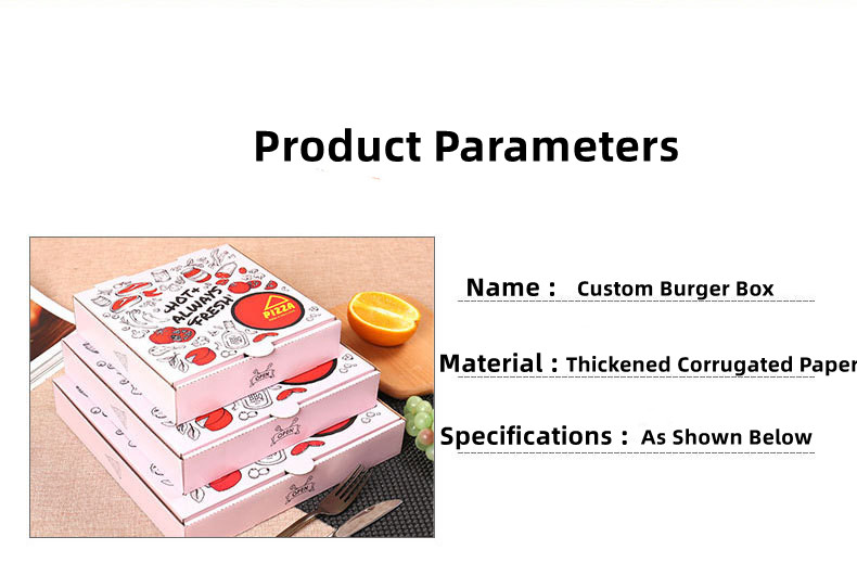 Custom Printed Pizza Slice Boxes Reusable Paperboard Container