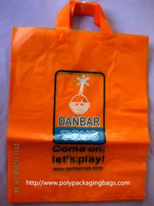 China Clothes Packaging Soft Loop Handle Bag With Customized Logo / Retail Shopping Bag on sale