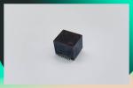 Small RJ45 Modular Jack Vertical Shielded SMT With Solder Tab 8P8C Top Entry WR
