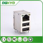 Single Port SFP Connector RJ45 Tab Up Transformer For Network Switch